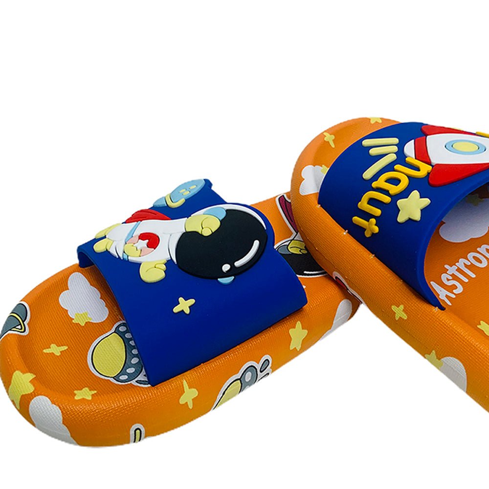 Orange all over Space theme Slip on Clogs, Summer/Monsoon all season Footwear for Toddlers & Kids - Little Surprise BoxOrange all over Space theme Slip on Clogs, Summer/Monsoon all season Footwear for Toddlers & Kids