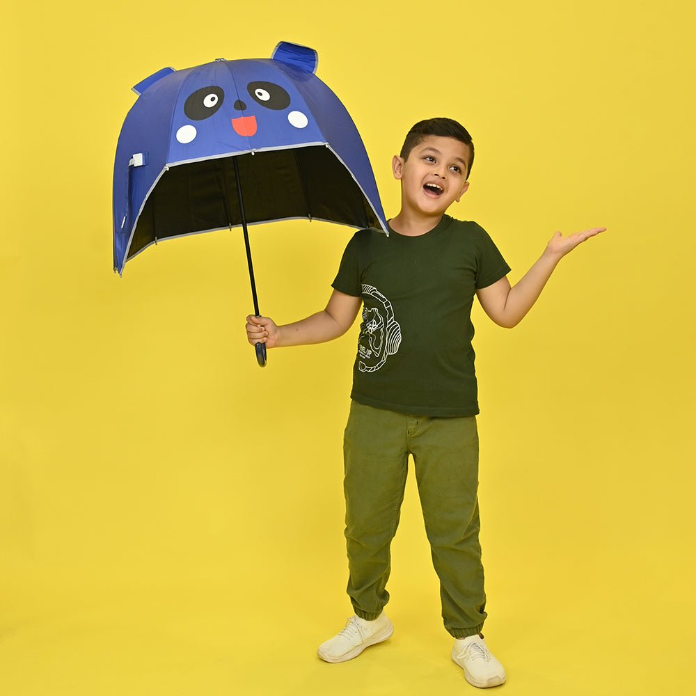 Panda theme,Helmet Shape Kids Umbrella ,4 - 8yrs,Bright Blue - Little Surprise BoxPanda theme,Helmet Shape Kids Umbrella ,4 - 8yrs,Bright Blue