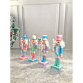 Pastel Candy theme, set of 4 Wooden Nutcrackers , Christmas Tree Ornaments - Little Surprise BoxPastel Candy theme, set of 4 Wooden Nutcrackers , Christmas Tree Ornaments