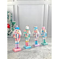 Pastel Candy theme, set of 4 Wooden Nutcrackers , Christmas Tree Ornaments - Little Surprise BoxPastel Candy theme, set of 4 Wooden Nutcrackers , Christmas Tree Ornaments