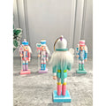 Pastel Candy theme, set of 4 Wooden Nutcrackers , Christmas Tree Ornaments - Little Surprise BoxPastel Candy theme, set of 4 Wooden Nutcrackers , Christmas Tree Ornaments