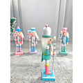 Pastel Candy theme, set of 4 Wooden Nutcrackers , Christmas Tree Ornaments - Little Surprise BoxPastel Candy theme, set of 4 Wooden Nutcrackers , Christmas Tree Ornaments