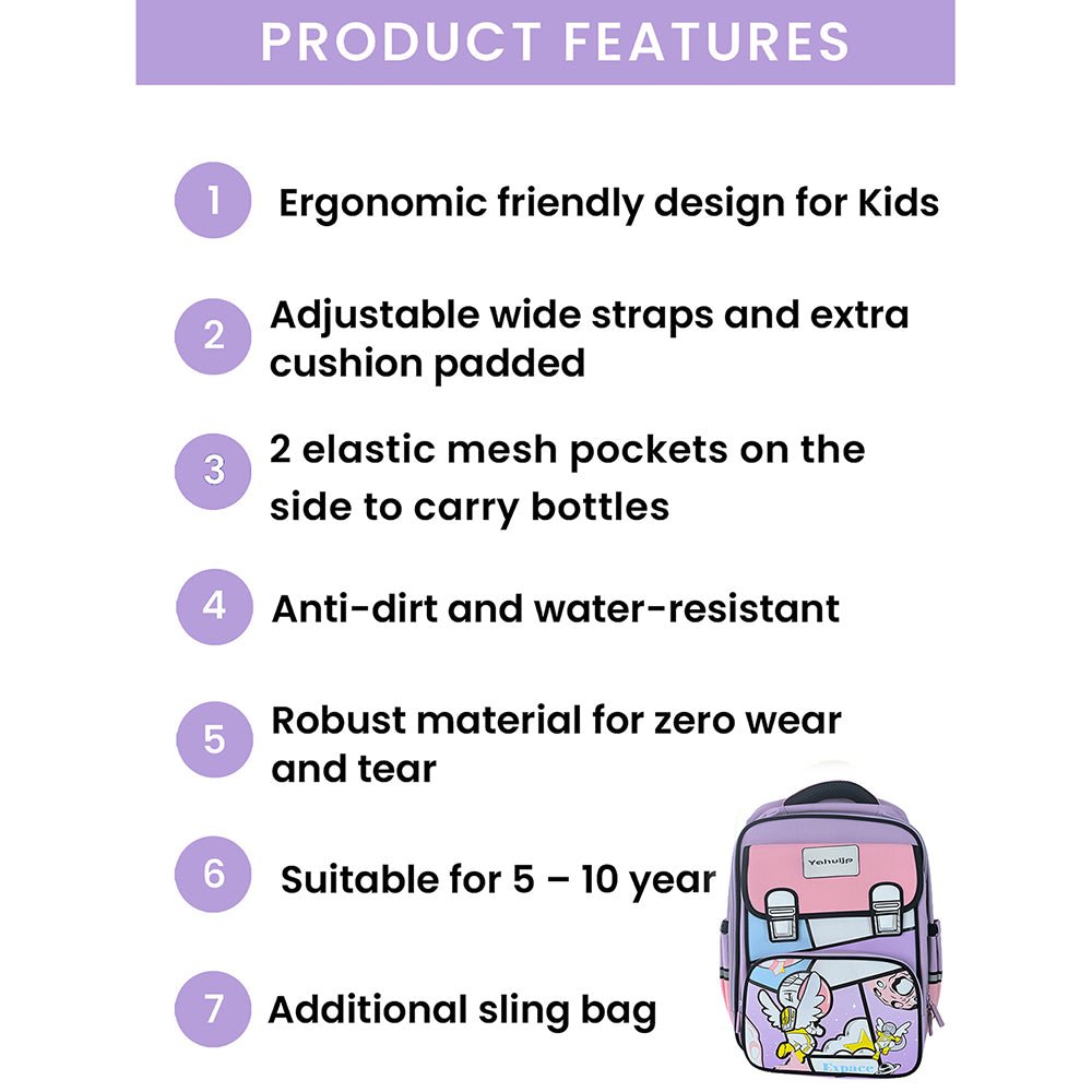 Pink Astro School Backpack for Kids - Little Surprise BoxPink Astro School Backpack for Kids