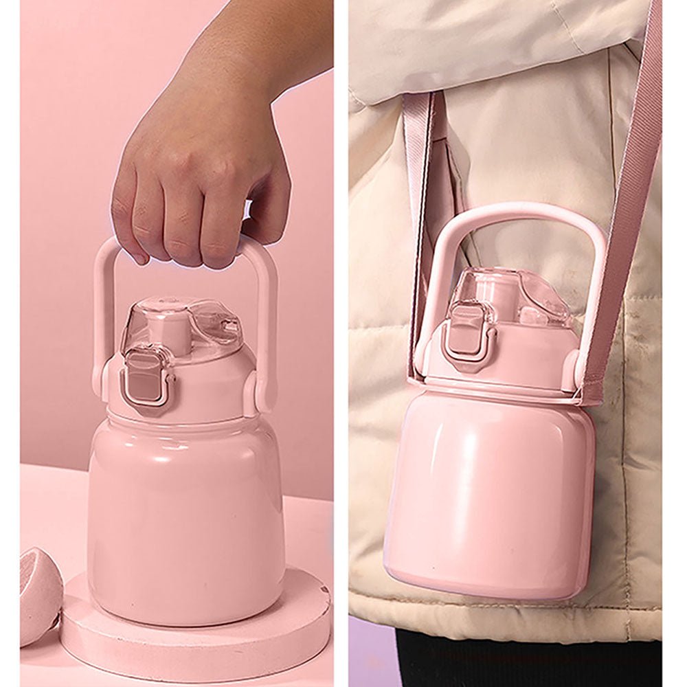 Pink Bento Box & Belly Water Bottle Combo Rakhi Gift for Sister - Little Surprise BoxPink Bento Box & Belly Water Bottle Combo Rakhi Gift for Sister