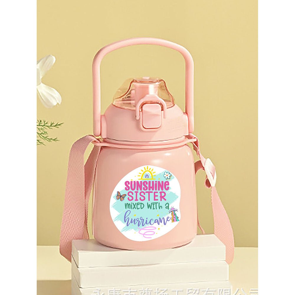 Pink Bento Box & Belly Water Bottle Combo Rakhi Gift for Sister - Little Surprise BoxPink Bento Box & Belly Water Bottle Combo Rakhi Gift for Sister