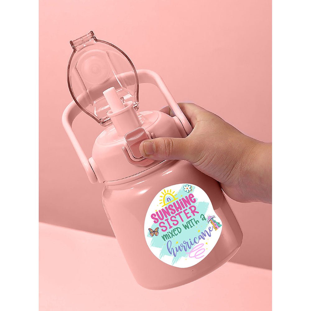 Pink Bento Box & Belly Water Bottle Combo Rakhi Gift for Sister - Little Surprise BoxPink Bento Box & Belly Water Bottle Combo Rakhi Gift for Sister