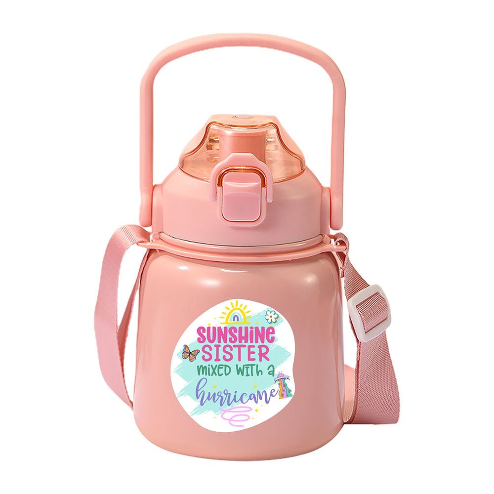 Pink Bento Box & Belly Water Bottle Combo Rakhi Gift for Sister - Little Surprise BoxPink Bento Box & Belly Water Bottle Combo Rakhi Gift for Sister
