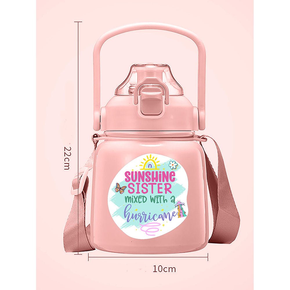 Pink Bento Box & Belly Water Bottle Combo Rakhi Gift for Sister - Little Surprise BoxPink Bento Box & Belly Water Bottle Combo Rakhi Gift for Sister