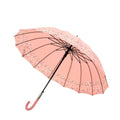 Pink Floral border Style Umbrella for Teens and Adults - Little Surprise BoxPink Floral border Style Umbrella for Teens and Adults