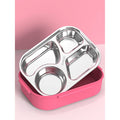 Pink Foxy Combo set stainless steel Lunch Box with insulated Lunch box Cover for kids - Little Surprise BoxPink Foxy Combo set stainless steel Lunch Box with insulated Lunch box Cover for kids