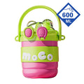 Pink & Green 2 way Lid Style Moco Kids Water, 600 ml - Little Surprise BoxPink & Green 2 way Lid Style Moco Kids Water, 600 ml