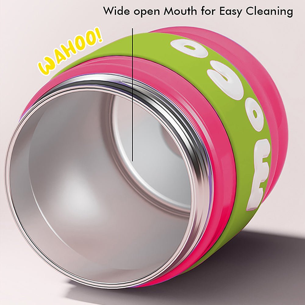 Pink & Green 2 way Lid Style Moco Kids Water, 600 ml - Little Surprise BoxPink & Green 2 way Lid Style Moco Kids Water, 600 ml