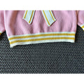 Pink & Occur Pleated Bow 2 pcs top & Skirt Winterwear set for Girls - Little Surprise BoxPink & Occur Pleated Bow 2 pcs top & Skirt Winterwear set for Girls