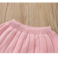 Pink & Occur Pleated Bow 2 pcs top & Skirt Winterwear set for Girls - Little Surprise BoxPink & Occur Pleated Bow 2 pcs top & Skirt Winterwear set for Girls