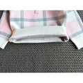 Pink Plaid Peter Pan collar 2 pcs sweatshirt & Skirt Winterwear set for Girls - Little Surprise BoxPink Plaid Peter Pan collar 2 pcs sweatshirt & Skirt Winterwear set for Girls