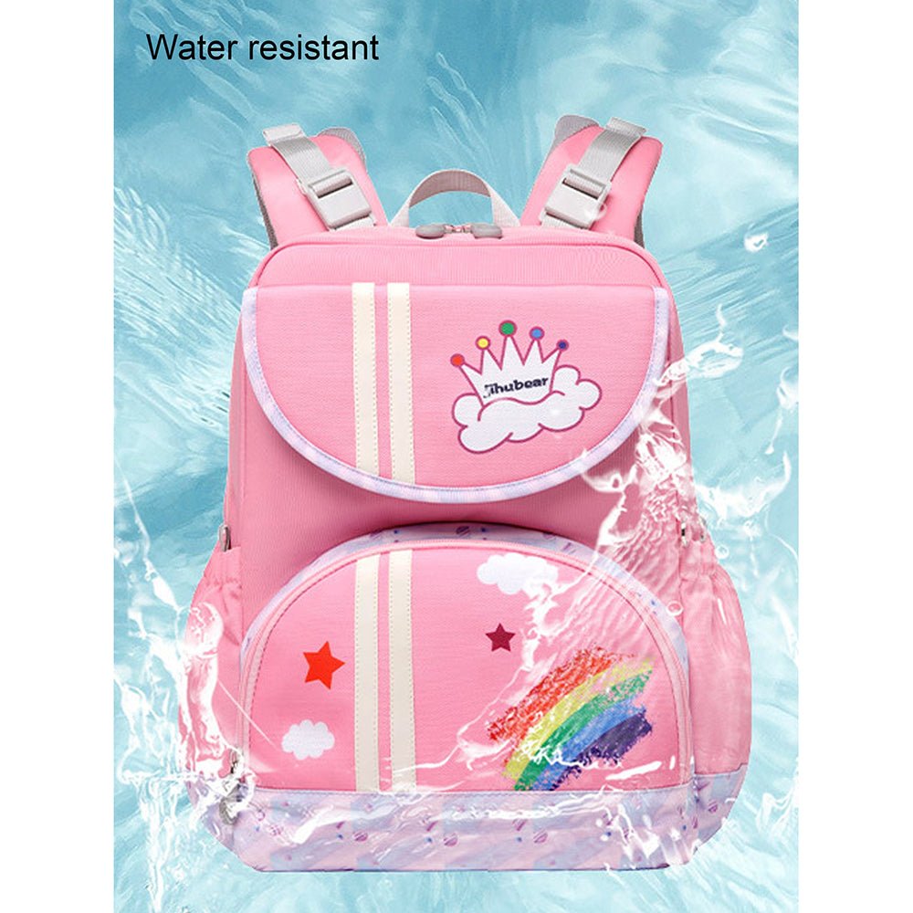 Pink Rainbow Splash Ergonomic School Backpack for Kids - Little Surprise BoxPink Rainbow Splash Ergonomic School Backpack for Kids