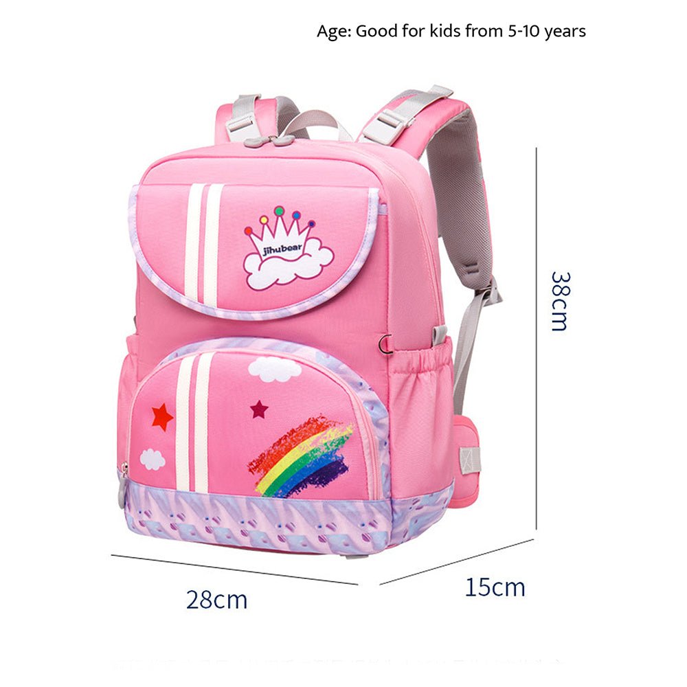 Pink Rainbow Splash Ergonomic School Backpack for Kids - Little Surprise BoxPink Rainbow Splash Ergonomic School Backpack for Kids