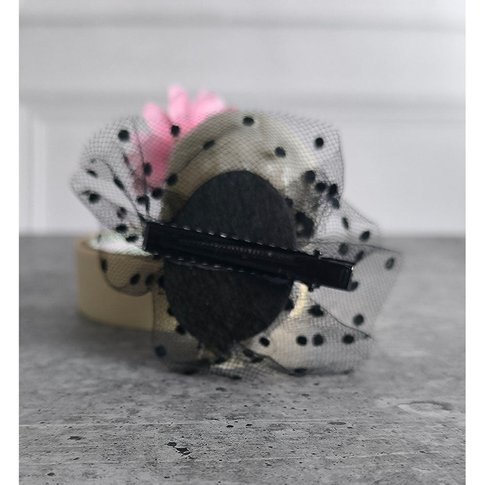 Pinl Flower Skull Alligator Clip Halloween Accessory for Halloween Party - Little Surprise BoxPinl Flower Skull Alligator Clip Halloween Accessory for Halloween Party