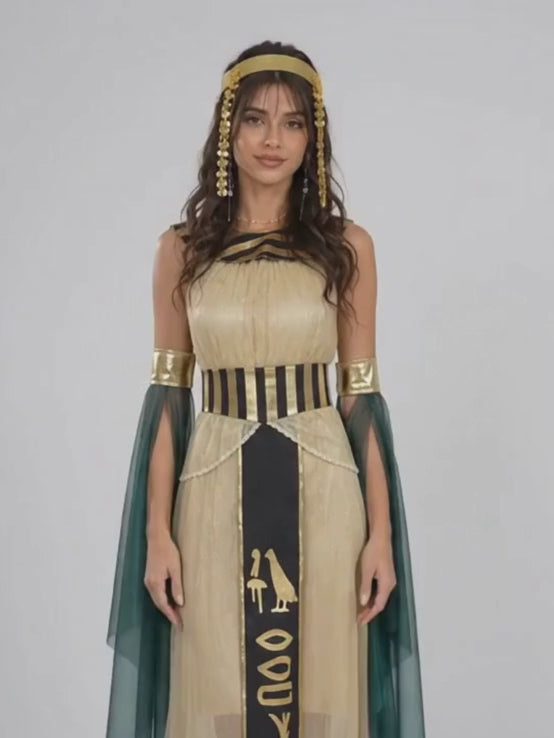 Egyptian Pharaoh Queen Adult Halloween Costume Fancy Dress Up