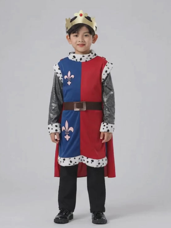 Medieval King costume,Kids Halloween Costume Fancy Dress Up