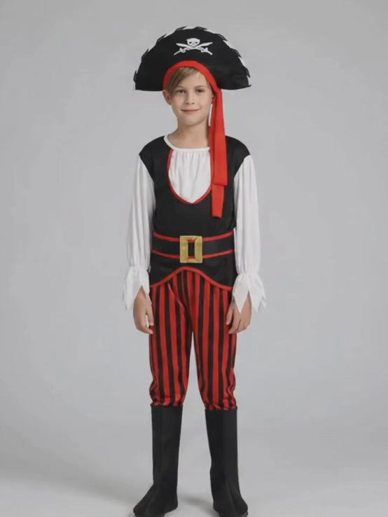 Pirates Theme Kids Halloween Costume Dress Up for Boys