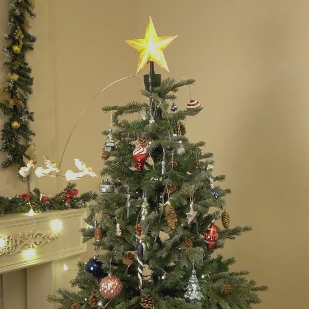 Three Angels rotating Christmas Tree animated Topper