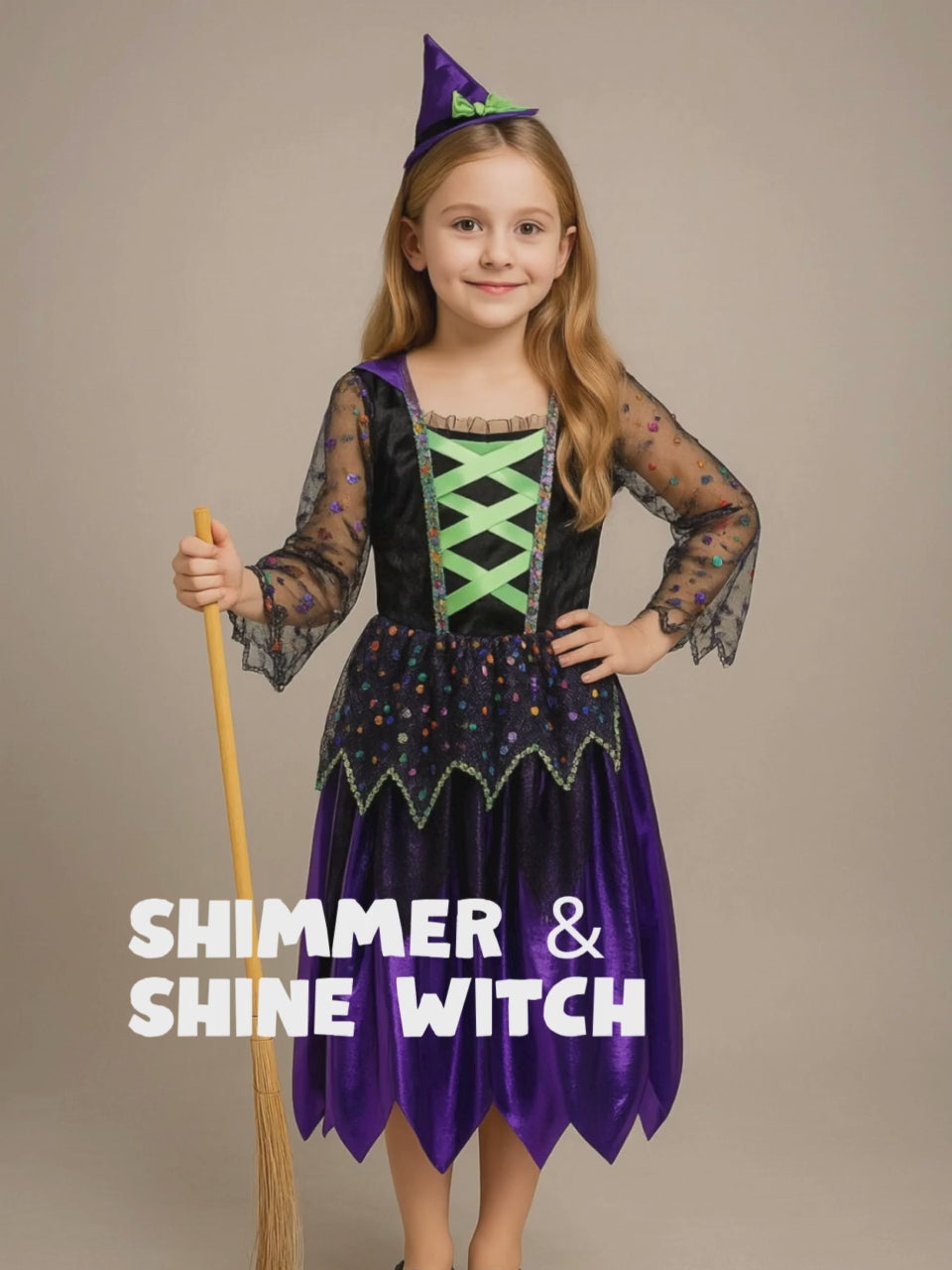 Shimmer and Shine Witch , Kids Halloween Costume Fancy Dress Up