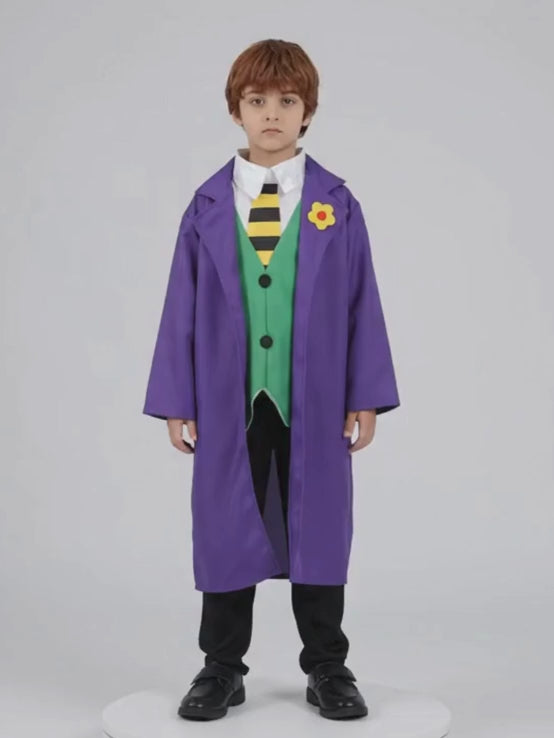 The Superhero Joker Theme Kids Halloween Costume