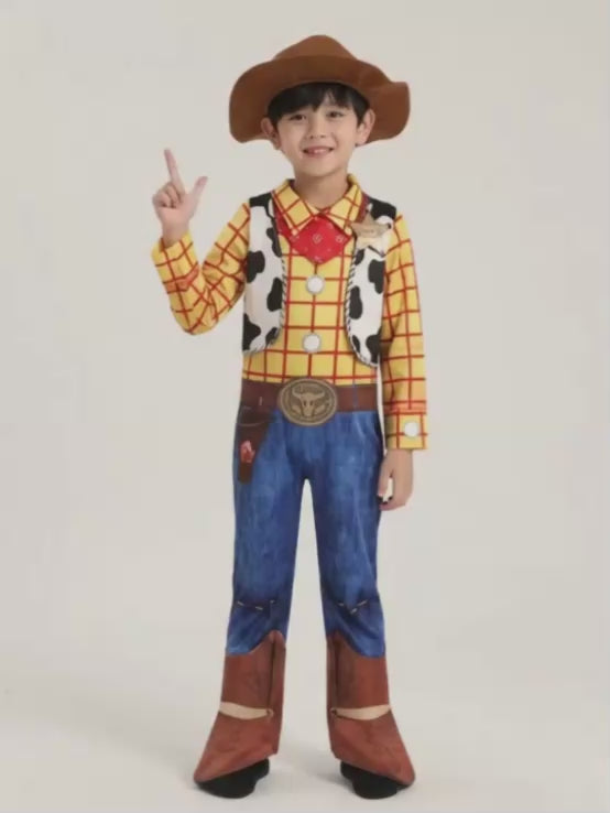 Sheriff Cowboy theme Kids Halloween Costume Fancy Dress Up