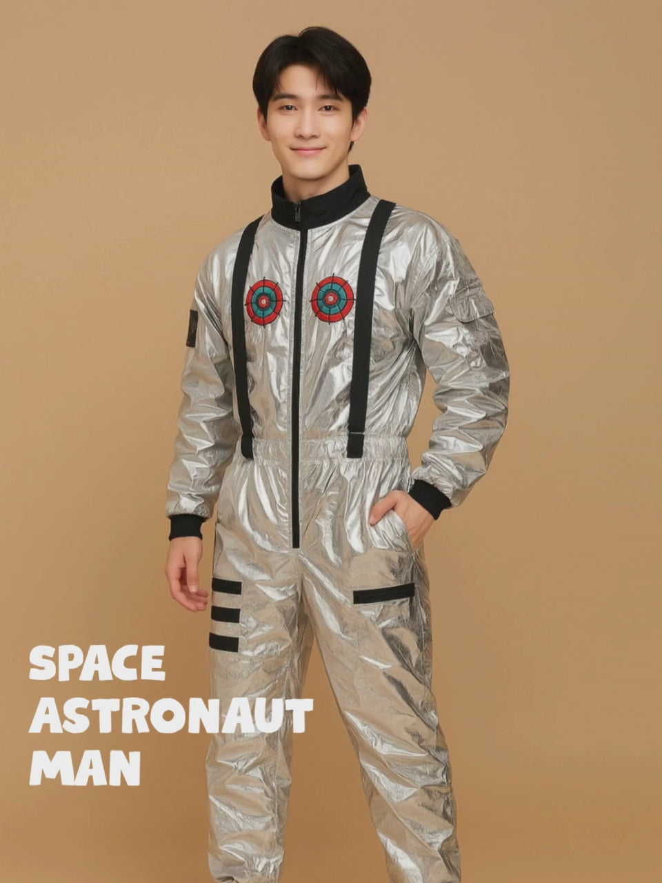 Space Astronaut Man, Adult Halloween Costume Fancy Dress Up