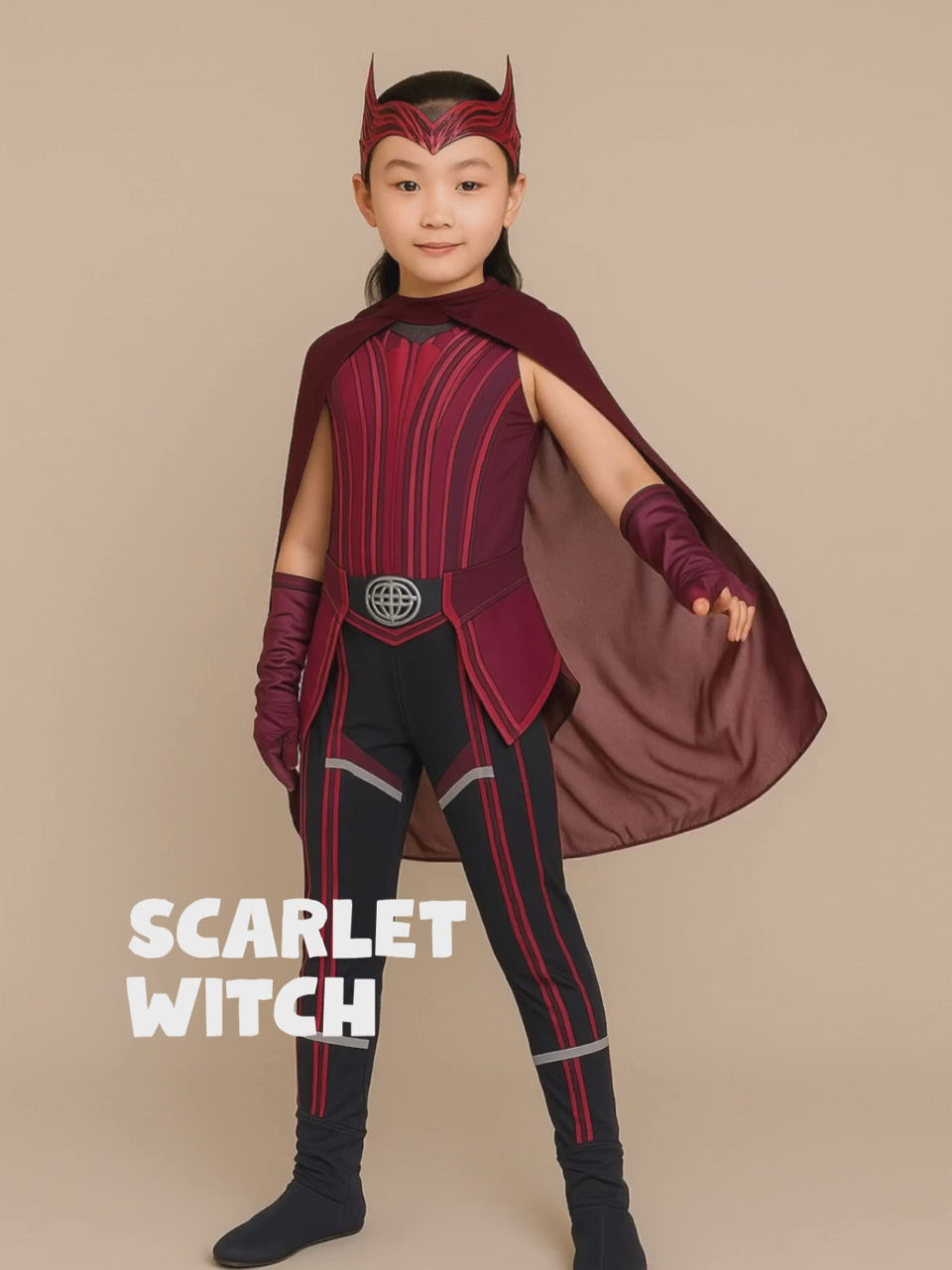 Scarlet Witch Kids Halloween Costume Dress Up