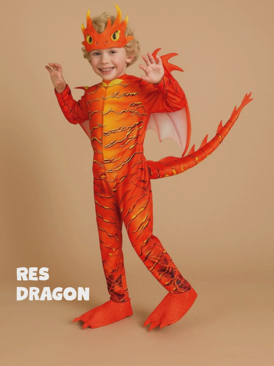 Red Dragon,Kids Halloween Costume Fancy Dress Up