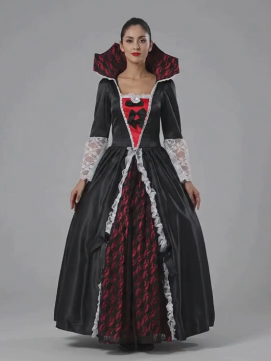 Victorian Queen Vampire Adults Halloween Costume Dress Up