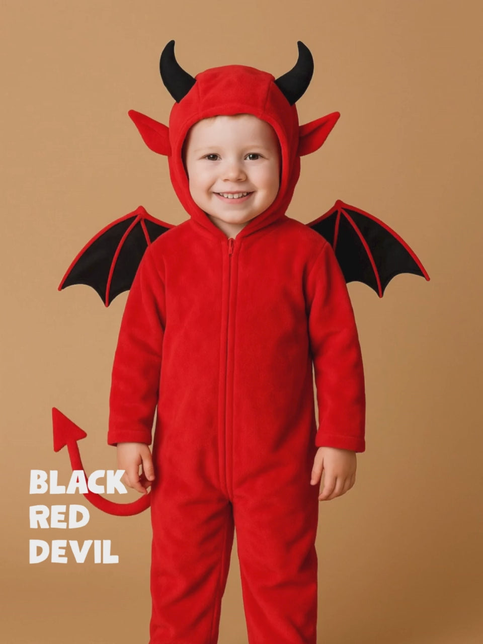 Black Red Devil, Kids Halloween Costume Fancy Dress Up