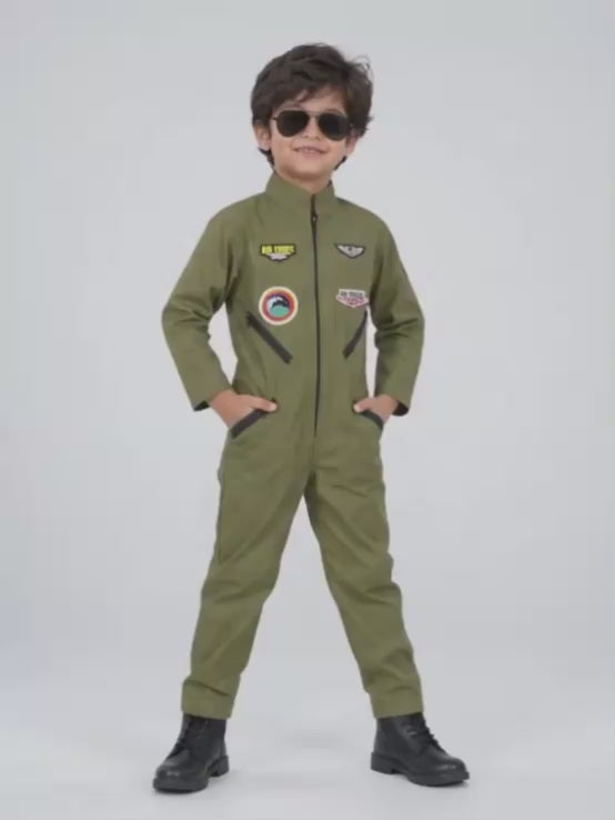 Air Force, Kids Halloween Costume Fancy Dress Up