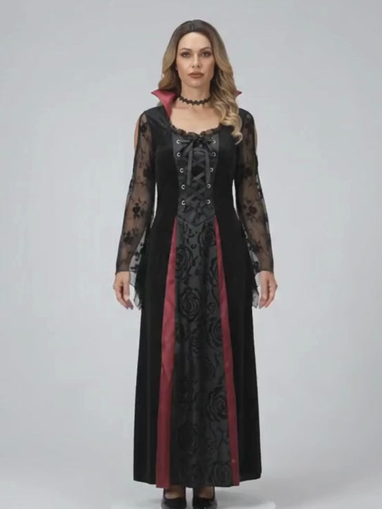 Black & Red Witch Adult Costume Fancy Dress Up