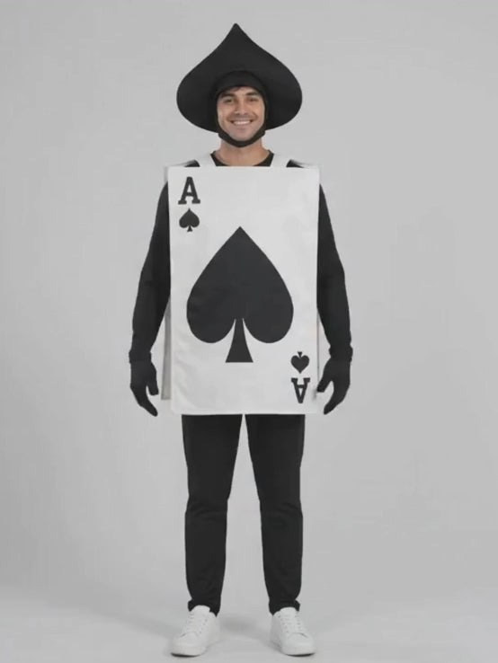 Ace of Spades Adult Halloween Costume Fancy Dress Up