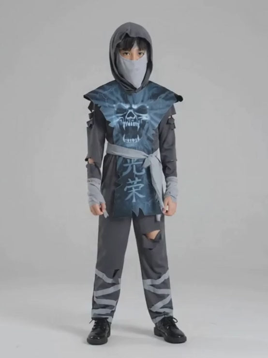 Zombie Ninja Kids Halloween Costume