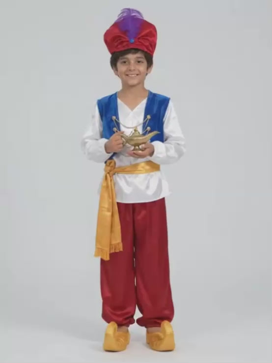 Alladin Red & White, Kids Halloween Costume Fancy Dress Up