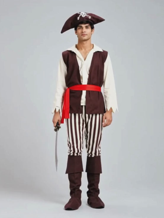 High Seas Pirate Adult Halloween Costume Fancy Dress Up