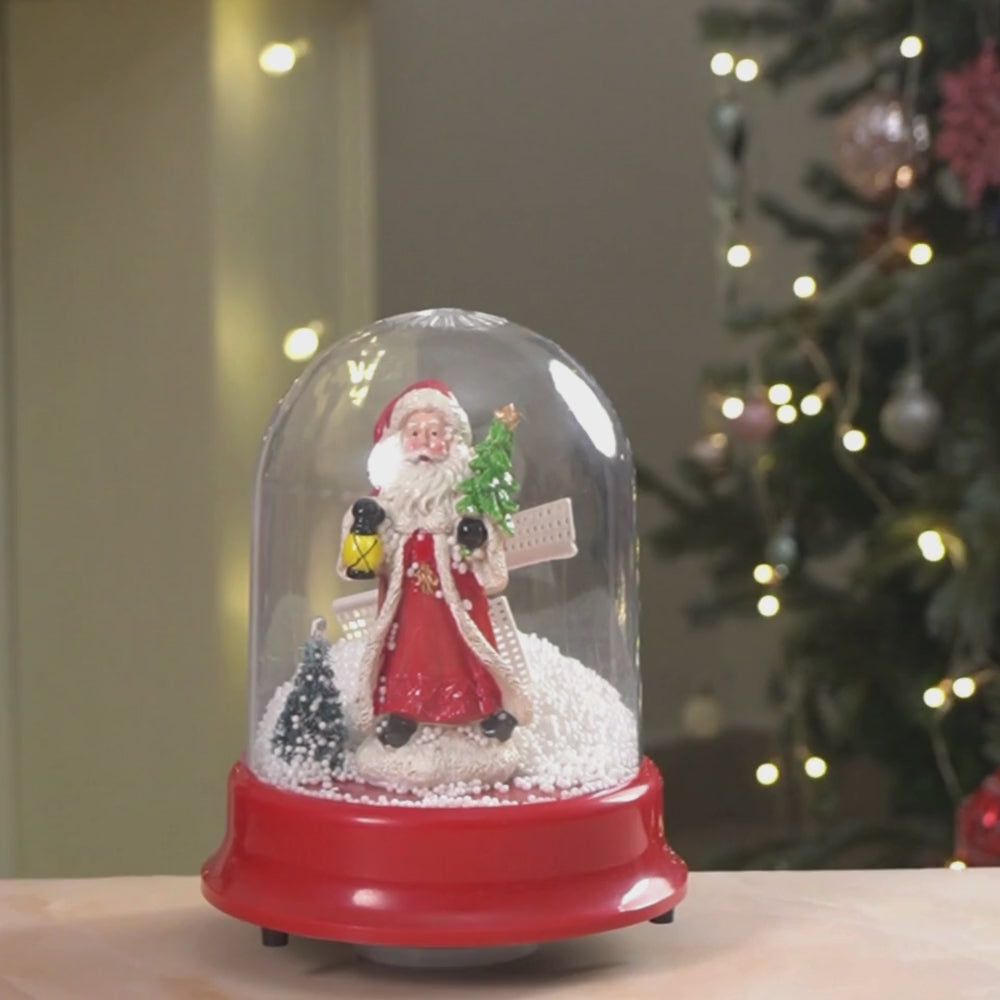 Lucky Lamp Santa , Musical Snow Golbe Dome Christmas Décor and Decoration.