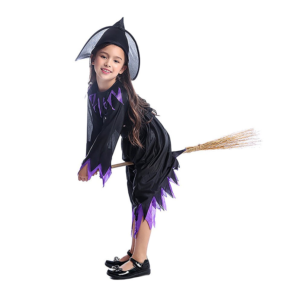 Purple Bat Witch Kids Halloween Costume - Little Surprise BoxPurple Bat Witch Kids Halloween Costume