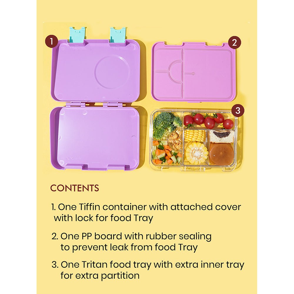 Purple Bento Box & Belly Water Bottle Combo Rakhi Gift for Sister - Little Surprise BoxPurple Bento Box & Belly Water Bottle Combo Rakhi Gift for Sister