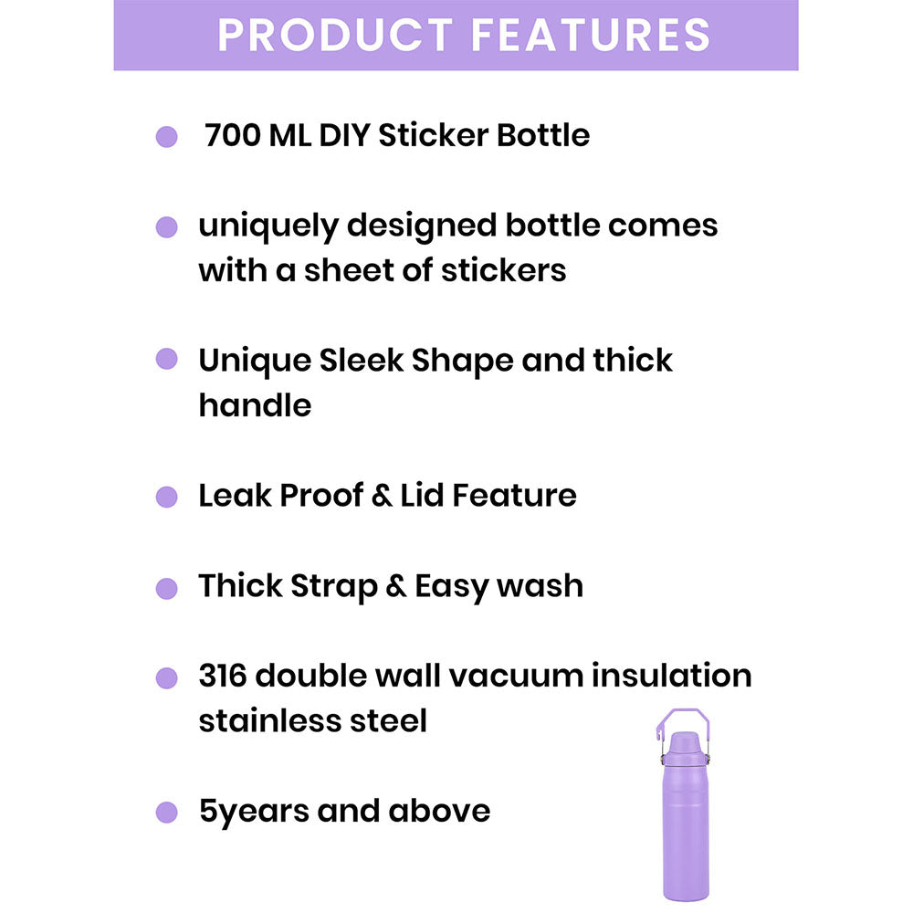 Purple Bento Box & Water Bottle Combo Rakhi Gift for Sister - Little Surprise BoxPurple Bento Box & Water Bottle Combo Rakhi Gift for Sister