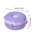 Purple Donut Medium Size, Stainless Steel Lunch Box, 300ml - Little Surprise BoxPurple Donut Medium Size, Stainless Steel Lunch Box, 300ml