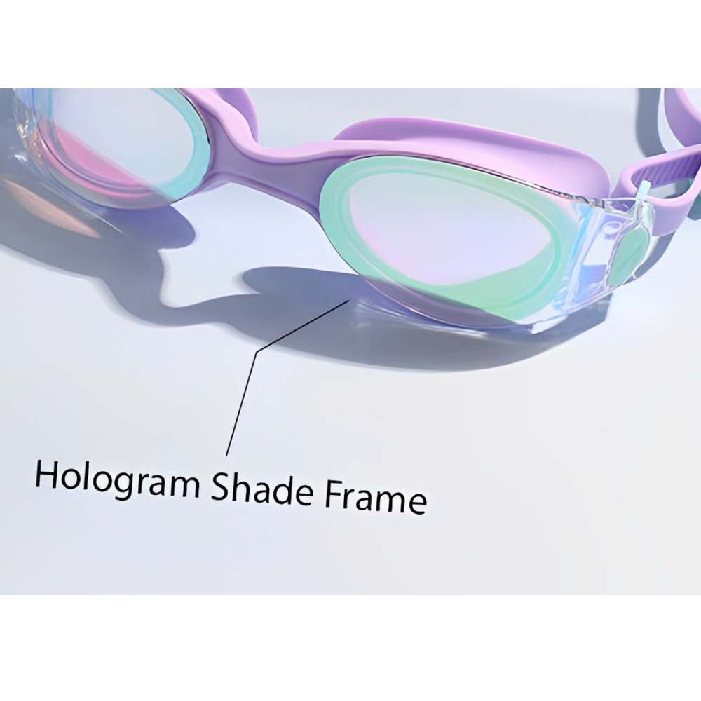 Purple Hologram UV protected Unisex Swimming Goggles for Kids and Teens - Little Surprise BoxPurple Hologram UV protected Unisex Swimming Goggles for Kids and Teens