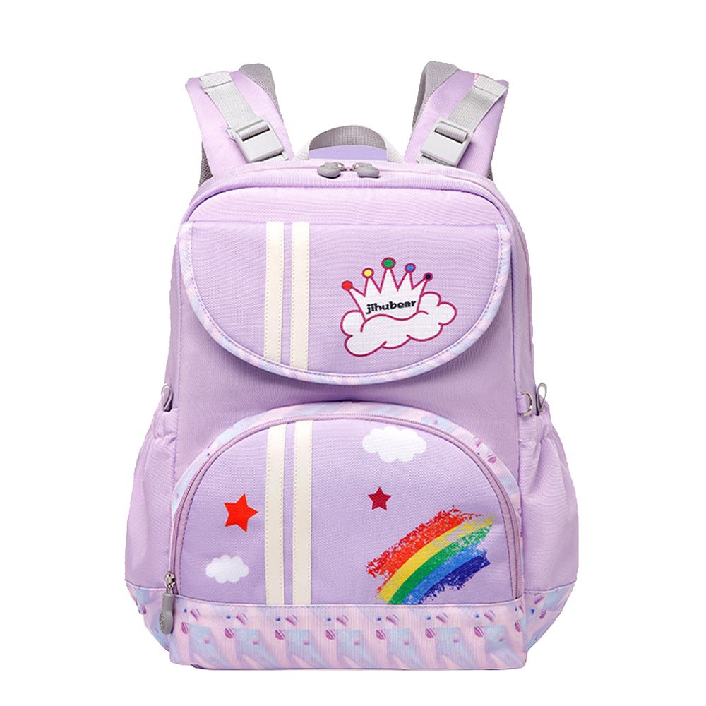 Purple Rainbow Splash Ergonomic School Backpack for Kids - Little Surprise BoxPurple Rainbow Splash Ergonomic School Backpack for Kids