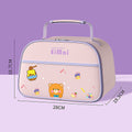 Purple Teddy Big Size Size Stainless Steel Lunch Box with Lunch Bag - Little Surprise BoxPurple Teddy Big Size Size Stainless Steel Lunch Box with Lunch Bag