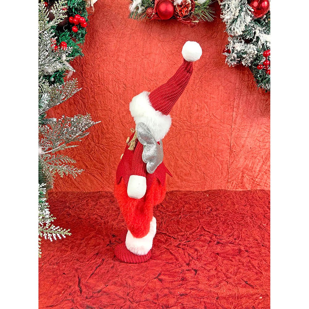 Red Pants Christmas Angel with Glitter Silver Wings Christmas Table Décor - Little Surprise BoxRed Pants Christmas Angel with Glitter Silver Wings Christmas Table Décor