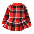 Red Plaid Peter Pan collar 2 pcs sweatshirt & Skirt Winterwear set for Girls - Little Surprise BoxRed Plaid Peter Pan collar 2 pcs sweatshirt & Skirt Winterwear set for Girls